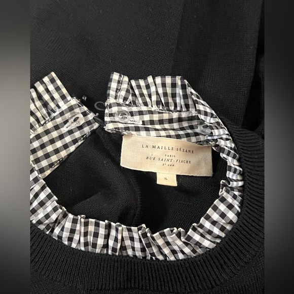 SEZANE Eduardo Jumper Merino Wool Sweater - Picture 7 of 7